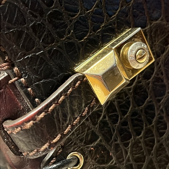 HENRI BENDEL Carlyle Satchel Embossed Crocodile - Picture 6 of 17